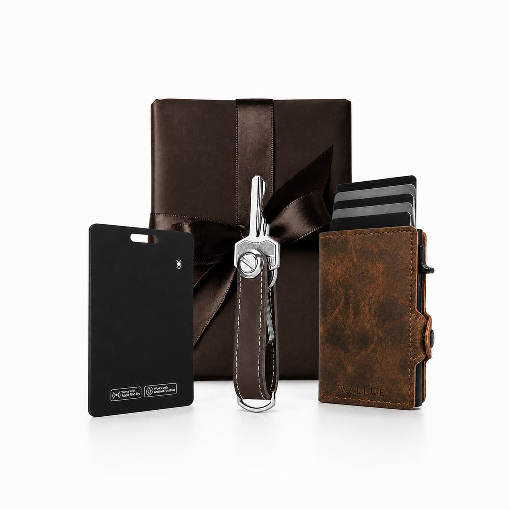 Smart Wallet Geschenkset (dunkelbraun)