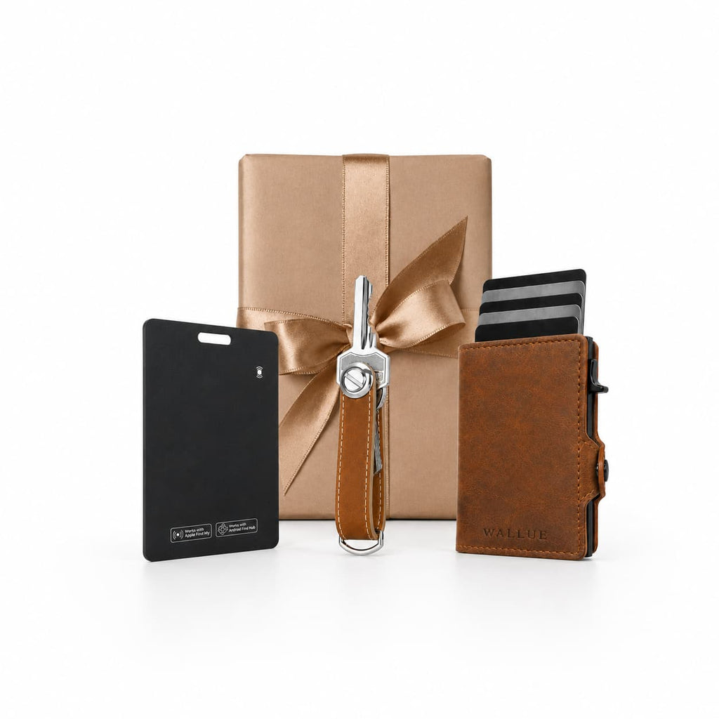 Smart Wallet Geschenkset (hellbraun)