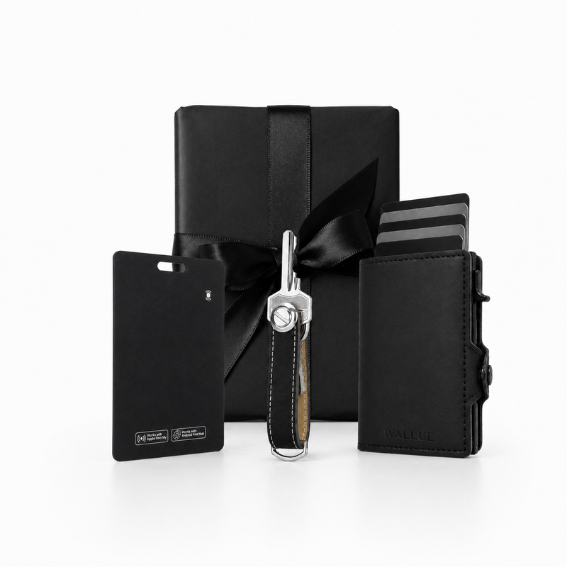 Smart Wallet Geschenkset (schwarz)